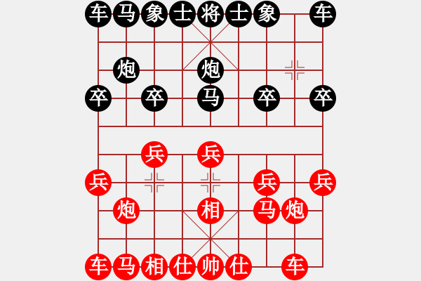 象棋棋譜圖片：王曉光先勝唐允超3 - 步數(shù)：10 