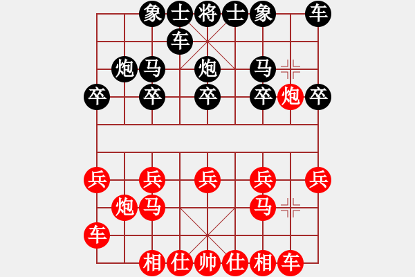 象棋棋譜圖片：【軍臨天下】一往如前[紅] -VS- 熱血盟●溫柔一刀[黑] - 步數(shù)：10 