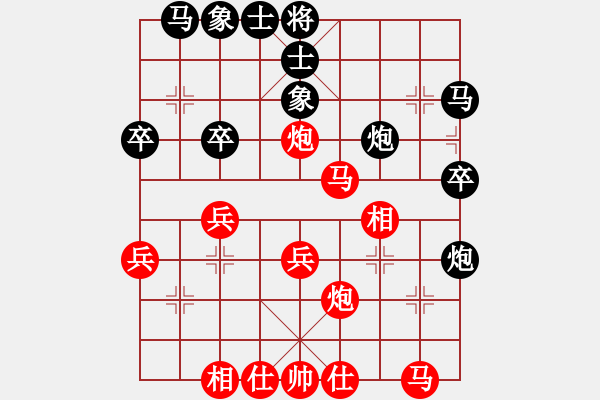 象棋棋譜圖片：何老頑童(6段)-和-紅人會(huì)八臺(tái)(5段) - 步數(shù)：30 