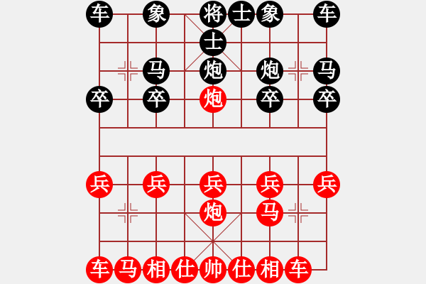 象棋棋譜圖片：列炮局(業(yè)三升業(yè)四評(píng)測(cè)對(duì)局)我先勝 - 步數(shù)：10 