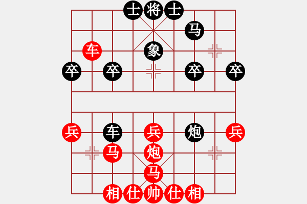 象棋棋譜圖片：列炮局(業(yè)三升業(yè)四評(píng)測(cè)對(duì)局)我先勝 - 步數(shù)：40 