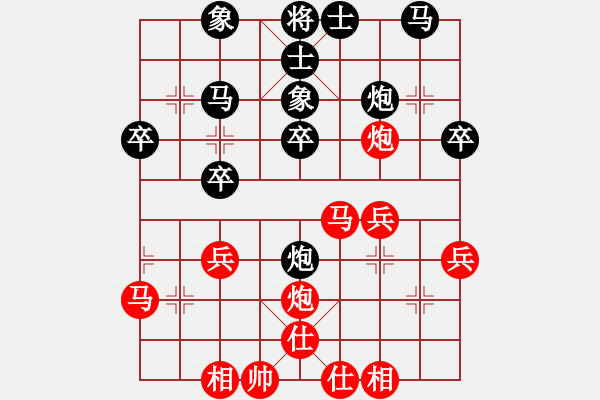 象棋棋譜圖片：老船長(zhǎng)（神1-1）先和劉昕（業(yè)9-3）202304221519.pgn - 步數(shù)：30 