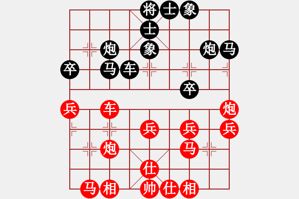 象棋棋譜圖片：2022養(yǎng)德盃全國(guó)象棋錦標(biāo)賽高段組第4輪劉國(guó)華先和馬仲威 - 步數(shù)：30 