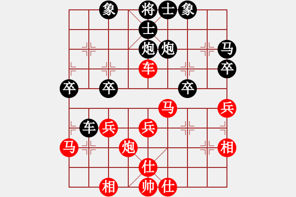 象棋棋譜圖片：象棋樂趣(3段)-負-我愛剝光豬(9段) - 步數(shù)：40 