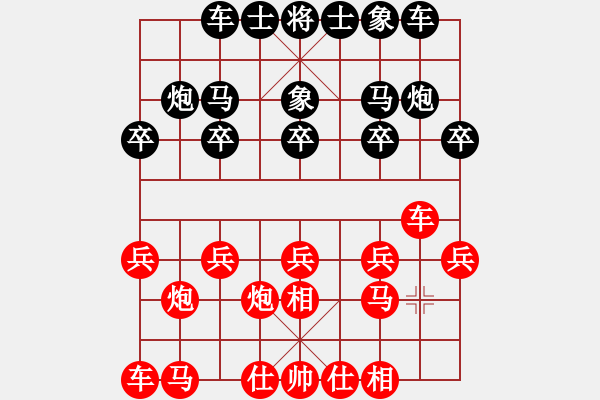 象棋棋譜圖片：象棋愛好者 VS 初級棋士 - 步數(shù)：10 