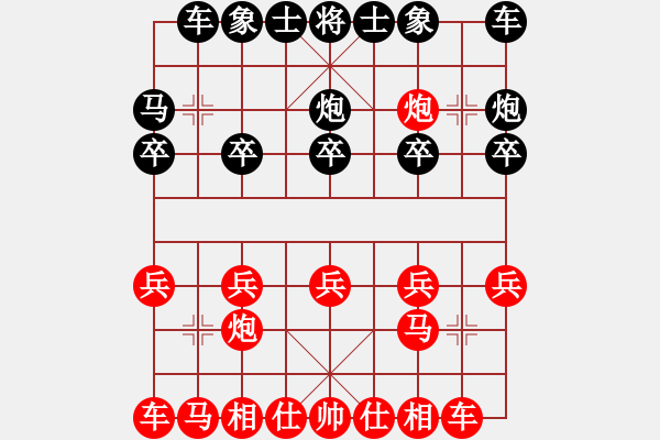 象棋棋譜圖片：金鉤炮轟菜鳥(niǎo)：棋苑大怪[紅] -VS- 793573214[黑] - 步數(shù)：10 