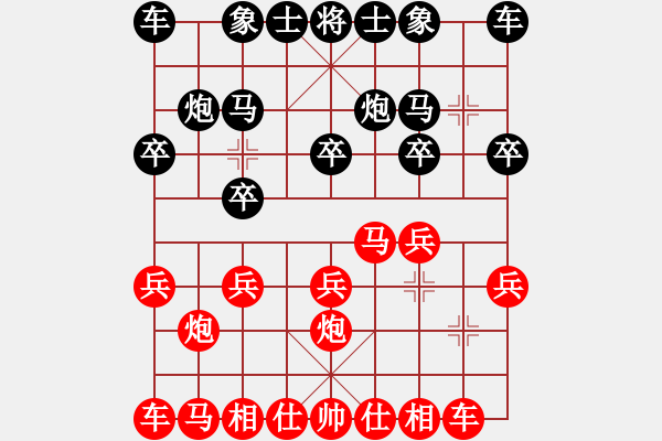 象棋棋譜圖片：b2中炮快馬對反宮馬后補(bǔ)左馬 - 步數(shù)：9 