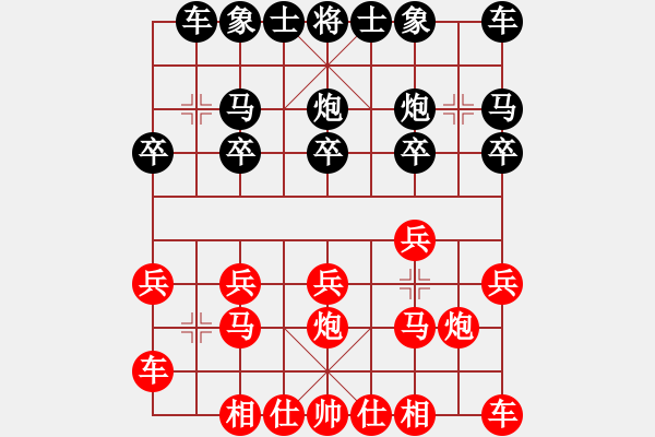 象棋棋譜圖片：醉棋渡河[紅] -VS- 冰淚[黑] - 步數(shù)：10 