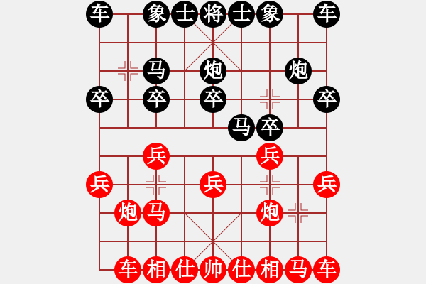 象棋棋谱图片：龚晓民 先和 王斌 - 步数：10 