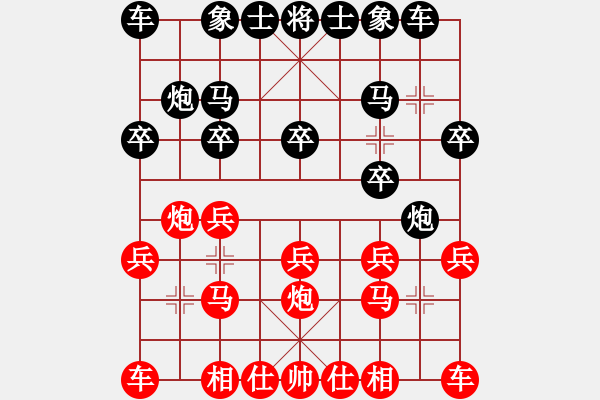 象棋棋譜圖片：聯(lián)眾對局 - 步數(shù)：10 