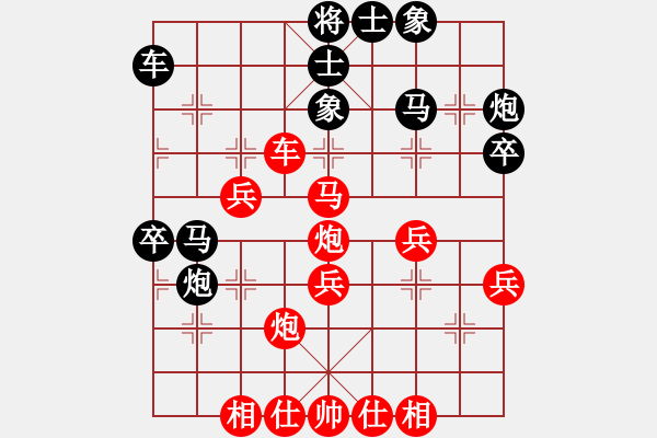 象棋棋譜圖片：葬心紅勝神舟七號86【五七炮對屏風(fēng)馬】 - 步數(shù)：40 