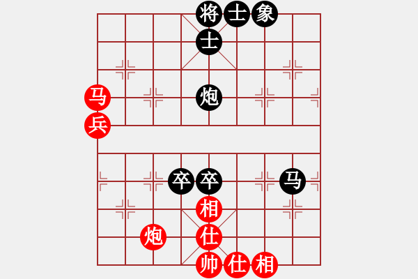 象棋棋谱图片：赵军先和高翔 士角炮对右中炮 - 步数：110 