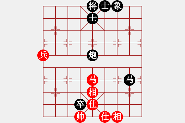 象棋棋谱图片：赵军先和高翔 士角炮对右中炮 - 步数：120 