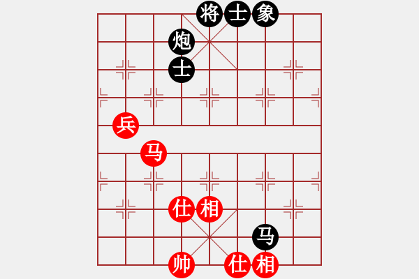 象棋棋谱图片：赵军先和高翔 士角炮对右中炮 - 步数：129 