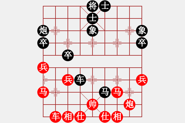 象棋棋譜圖片：袁江龍  對(duì)  高振傑 - 步數(shù)：40 