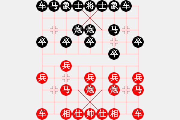 象棋棋譜圖片：李永楨 先負 鄭乃東     - 步數(shù)：10 