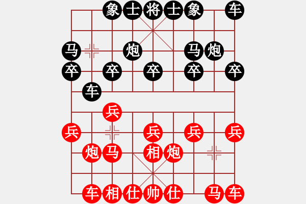 象棋棋譜圖片：嫡系韓竹庫(月將)-和-鷺島三劍(日帥) - 步數(shù)：10 