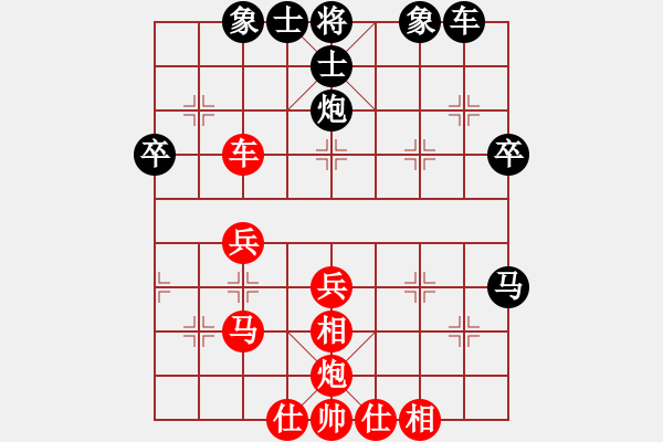 象棋棋譜圖片：鐵笛仙馬麟(7段)-勝-總漏招(3段) - 步數(shù)：40 