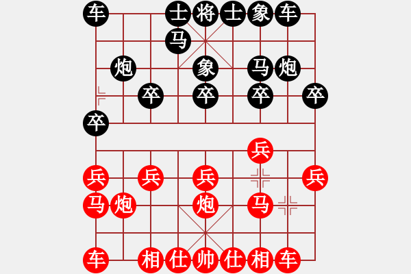 象棋棋譜圖片：芳棋[954138081] -VS- 昌哥 [1207695085] - 步數(shù)：10 