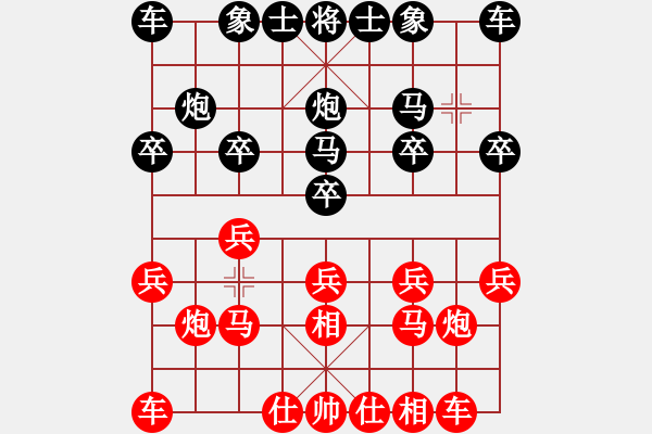 象棋棋譜圖片：因為所以[1245437518] -VS- 行尸走肉[1720320574] - 步數(shù)：10 