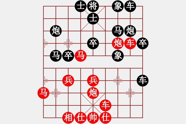 象棋棋譜圖片：雪擁蘭關(guān)(8段)-勝-kienlua(4段) - 步數(shù)：30 