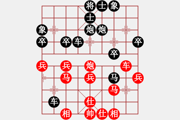 象棋棋譜圖片：rice(1段)-負(fù)-快樂小豬(1段) - 步數(shù)：40 