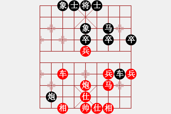 象棋棋譜圖片：szxyx(4級(jí))-負(fù)-攻城獅(7級(jí)) - 步數(shù)：40 