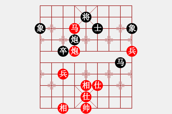 象棋棋谱图片：硬汉子(9星) 和 九级车震(北斗) - 步数：100 