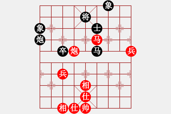 象棋棋谱图片：硬汉子(9星) 和 九级车震(北斗) - 步数：90 