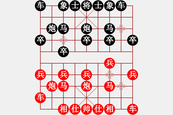 象棋棋譜圖片：19081304順炮-后勝 - 步數(shù)：10 