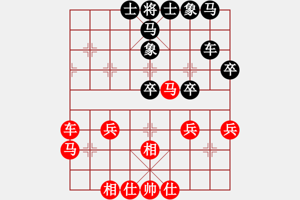 象棋棋譜圖片：2006年弈天迪瀾杯聯(lián)賽第四輪：正陽刀(5r)-和-東風(fēng)(8級) - 步數(shù)：40 