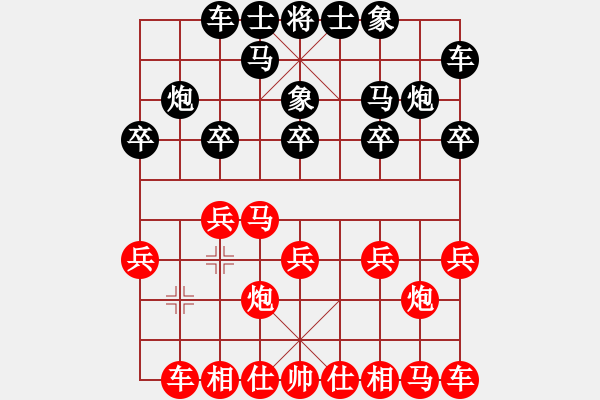 象棋棋譜圖片：《廣州棋壇六十年2》大新棋壇的兵車會(huì) 對(duì)局5 - 步數(shù)：10 