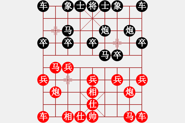 象棋棋譜圖片：‖棋家軍‖皎月[2045059653] -VS- 風(fēng)馳電掣[626875347] - 步數(shù)：10 