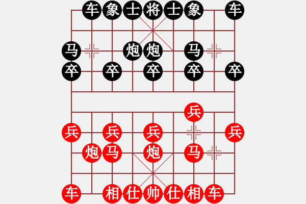 象棋棋譜圖片：和其正好先勝葛仙米 - 步數(shù)：10 