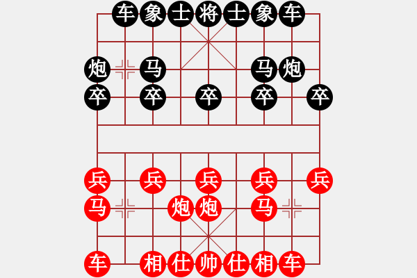 象棋棋谱图片：张致忠 先和 谢靖 - 步数：10 