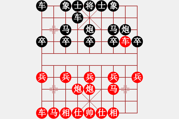 象棋棋譜圖片：法克人類(2段)-和-thuday(2段) - 步數(shù)：10 