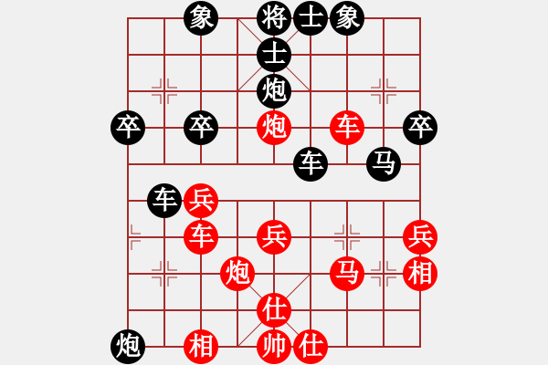 象棋棋譜圖片：法克人類(2段)-和-thuday(2段) - 步數(shù)：40 