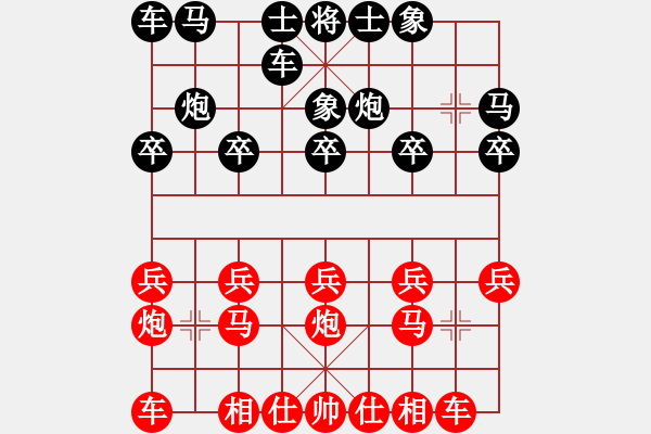 象棋棋譜圖片：百思不得棋解[575644877] -VS- 老K[765202608] - 步數(shù)：10 