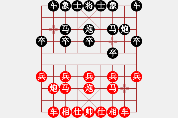 象棋棋谱图片：张桐瑞（红先胜）孙伏军 - 步数：10 