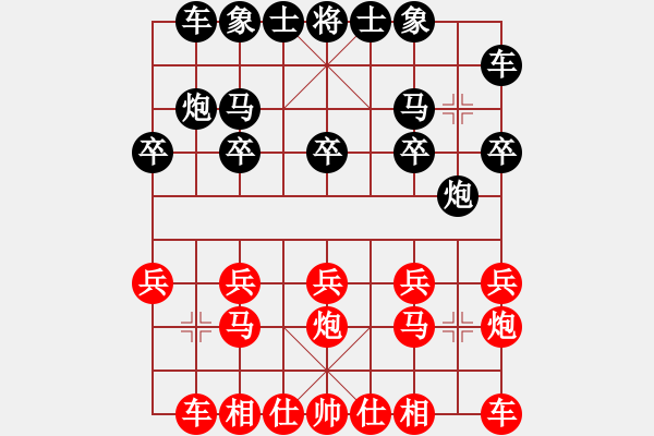 象棋棋譜圖片：中原俠客[紅]-VS- 俊美[黑] - 步數(shù)：10 