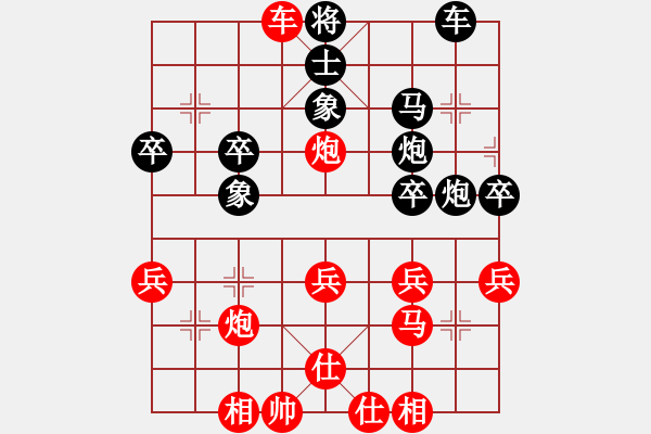 象棋棋譜圖片：哈哈[1245437518] -VS- 完美世界 [1286333451] - 步數(shù)：37 