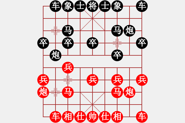 象棋棋譜圖片：女棋鬼王1-1 先勝 干杯 8-1 - 步數(shù)：10 