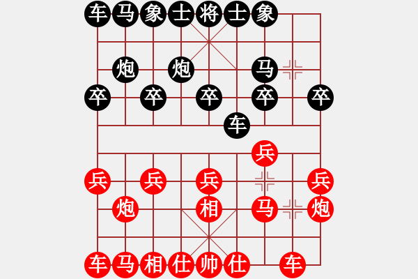 象棋棋谱图片：何文哲 先和 徐超 - 步数：10 