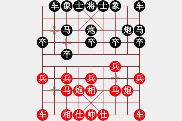 象棋棋譜圖片：陳防[875508986] 勝 如意妹妹[2676014450] - 步數(shù)：10 