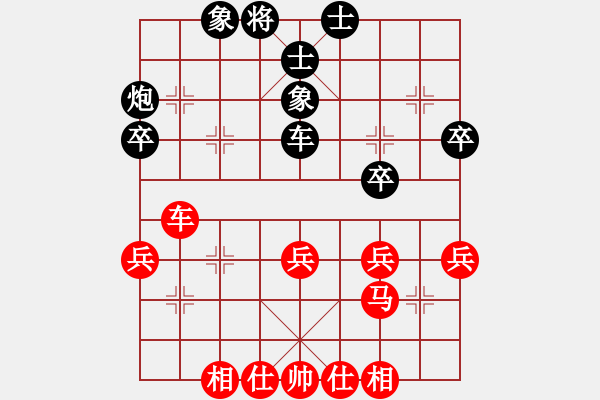 象棋棋譜圖片：名嘴佩球(9段)-和-生死決(人王) - 步數(shù)：40 