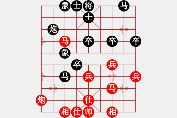 象棋棋譜圖片：絕對自由的(9級)-勝-黃金戰(zhàn)士(2段) - 步數(shù)：40 