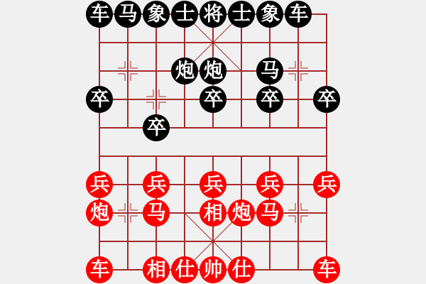 象棋棋谱图片：上海胡荣华 (和) 广东杨官磷 (1987年11月21日于番禺) - 步数：10 