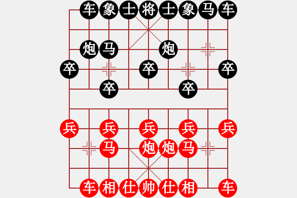 象棋棋譜圖片：大輝[紅] -VS- 南山[黑] - 步數(shù)：10 