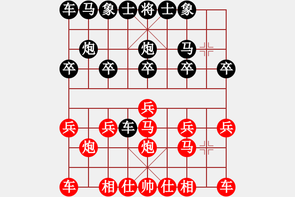 象棋棋譜圖片：大海為家[紅] -VS- 橫才俊儒[黑] - 步數(shù)：10 