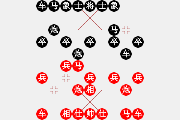 象棋棋譜圖片：稱(chēng)霸海天(9段)-負(fù)-魚(yú)藝役天(天帝)飛相對(duì)左過(guò)宮炮 - 步數(shù)：10 